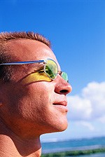 Man wearing sunglasses